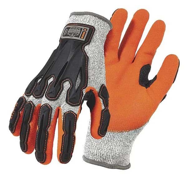 Impact Gloves,Level 5,Gray/Orange,2XL,PR, Mfr#: 922CR, PROFLEX BY ERGODYNE