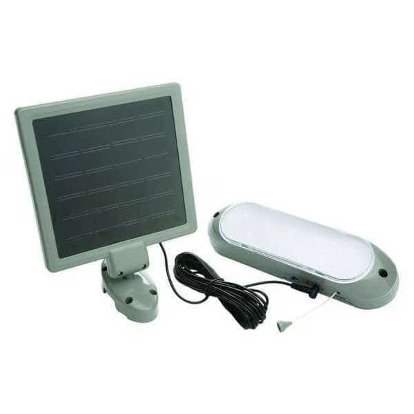 LEDSecurityLight-Solar, Blk, 45.6 lm, 6500K