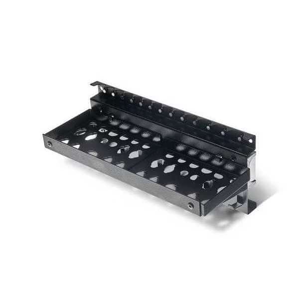 20 In. W x 5 In. D x 4.75 In. H Black Steel Magnetic Multi-Function Tool Holder