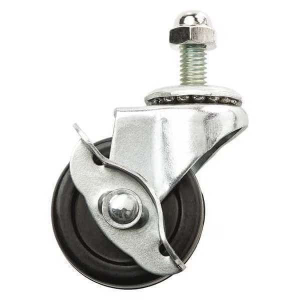 Swivel Stem Caster, Rubber, 2 in., 70 lb.