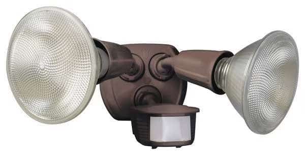 Motion Light, 180 Degree, 70 ft, Brz, 16in L
