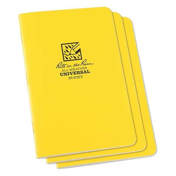 All Weather Stapled Notebook, Unvrsl, PK3