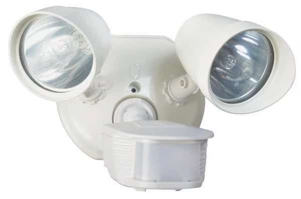 Motion Light, 180 Degree, 70 ft., Wht, 6in W