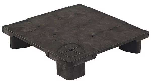 Recycled High Density Polyethylene Pallet, 24 in L, 24 in W, 5 1/2 in H, 1,000 lb Dynamic