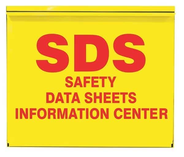 Right to Know Center, SDS Safety Data Sheets Information Center, Powder-Coated Steel, 26 1/2 in W