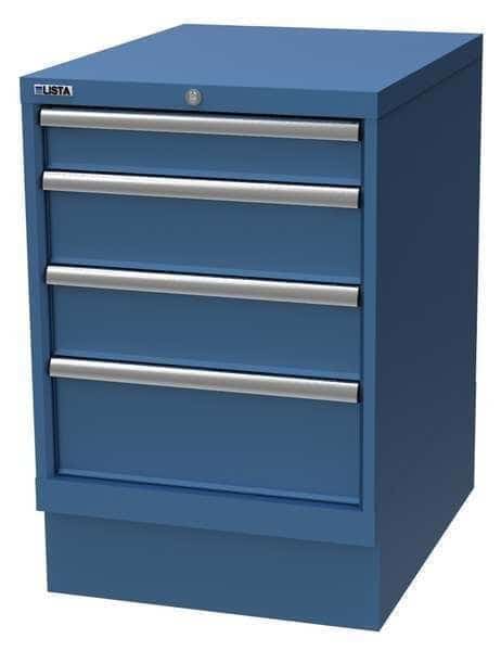 Cabinet Pedestal, (4)Drawer, Brt Blue