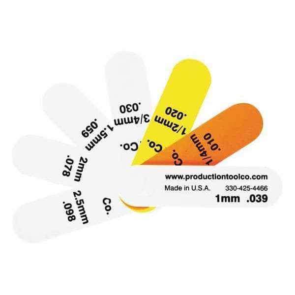 Feeler Gauge, 0.334 In Thick, 3 In L Blade