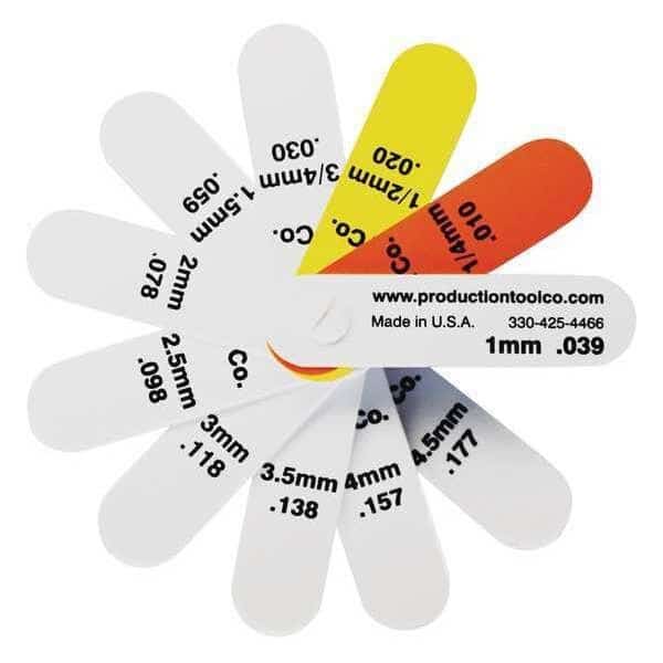 Feeler Gauge, 0.925 In Thick, 3 In L Blade