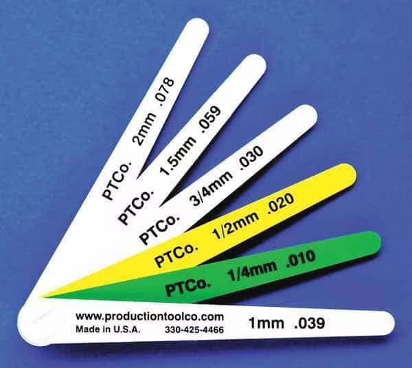 Feeler Gauge, 0.236 In Thick, 4 In L Blade, ASSEMBLY TOOL, Mfr# L - 612