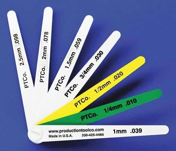 Feeler Gauge, 0.334 In Thick, 4 In L Blade