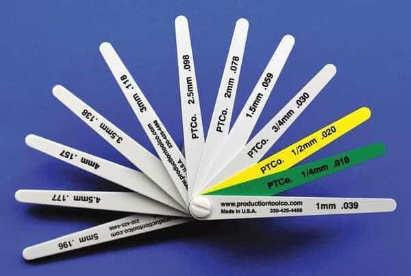 Feeler Gauge, 1.12 In Thick, 4 In L Blade