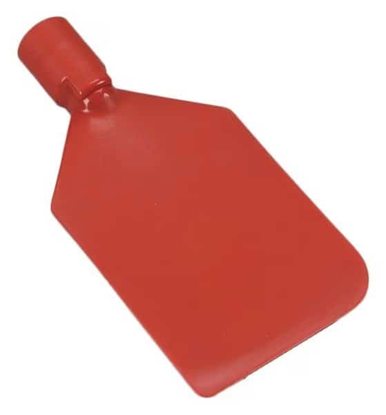 Paddle Scraper, 4-1/2 x 6 in, Nylon, Red