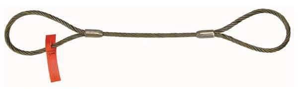 Sling,Wire Rope,15 Ft L,Vert Cap 7800 lb, Mfr#: 58IEEX15, LIFT-ALL