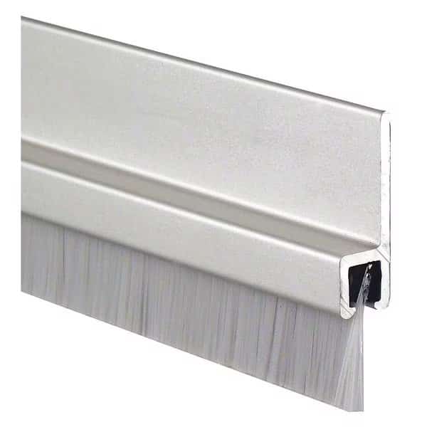Door Frame Weatherstrip, Brush Insert, 7ft