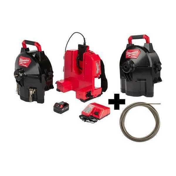 50 Ft. Cordless Drain Cleaning Machine, 18.0 V, Milwaukee Tool, Mfr#: 2775B-211, 47-53-2775, 48-53-2775