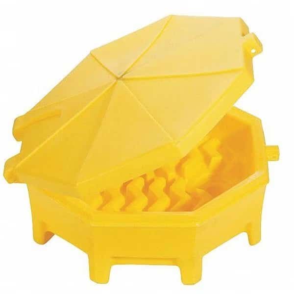 Drum Funnel w/Hinged Lid, Yl, 29"O.D.x11"H