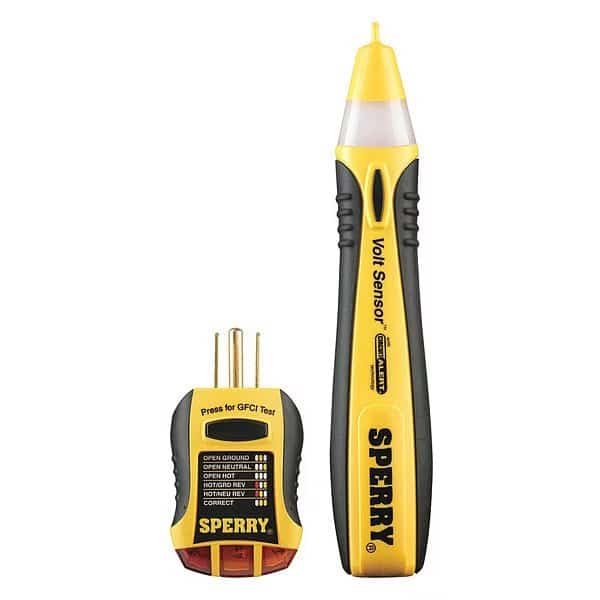 Non-Contact Voltage, GFCI Tester Kit, SPERRY INSTRUMENTS, Mfr# STK001