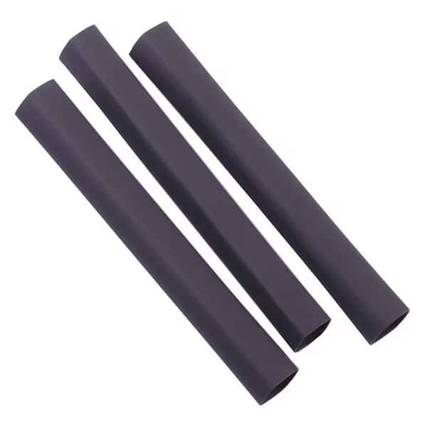 Heat Shrink Tube, Thin Wall, 2:1 I.D. Shrink Ratio, Black, 4 in, 3 PK