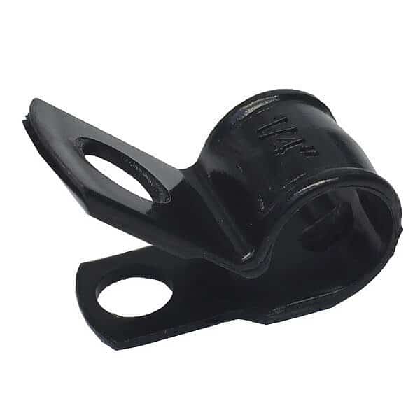 Plastic Cable Clamp,1/4" UVB,Black,PK18, Mfr#: PPC-1525UVB, GARDNER BENDER