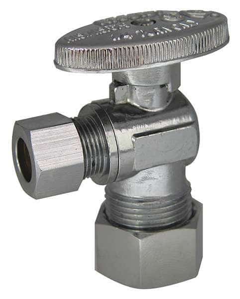 Angle Stop Valve, Brass, Compression, PK10, Kissler, Mfr#: 88-9215