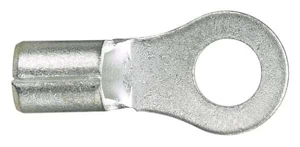 22-18 AWG Non-Insulated Ring Terminal No 10 Stud PK100