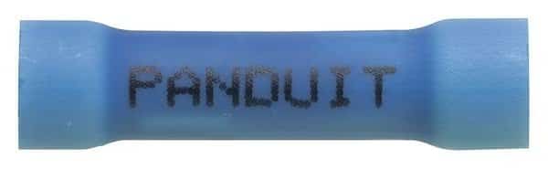 Butt Splice Connector, Blue, 1.040in., PK50