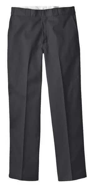 Men's Flex Work Pants, L/XL, Black, 65% Polyester/35% Cotton