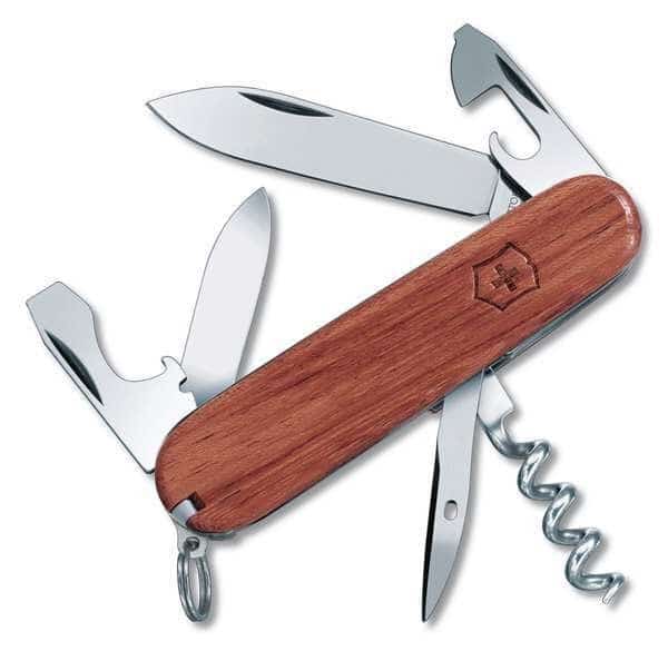 Swiss Army Knife, Wood, 6-Tool, VICTORINOX SWISS ARMY, Mfr# 1.3601.63-X2