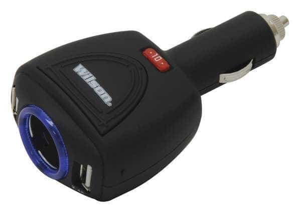 USB Adapter, 2 Outlet, 13in.Wx8in.Dx5in.H