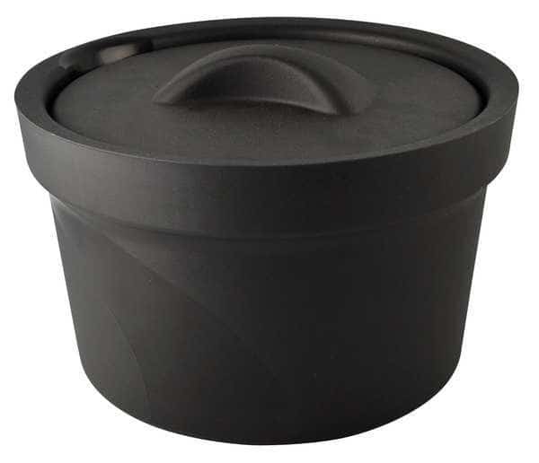 Ice Bucket with Lid, Black, 2.5L