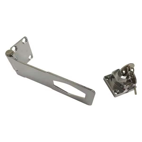 Locking Hasp, Locking, Chrome, 1-13/64inL