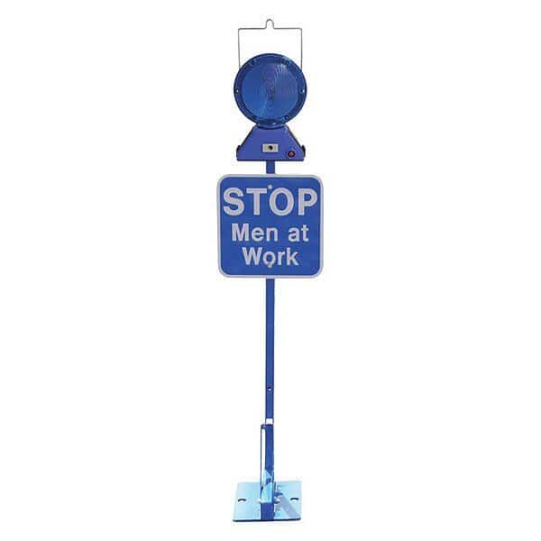 Permanent Mount Flag,Blue,LED, Mfr#: KE-125 KS, K&E SAFETY