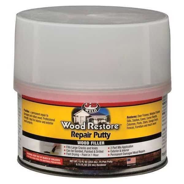 Putty 12 oz Size, Can Light Brown Wood Restore