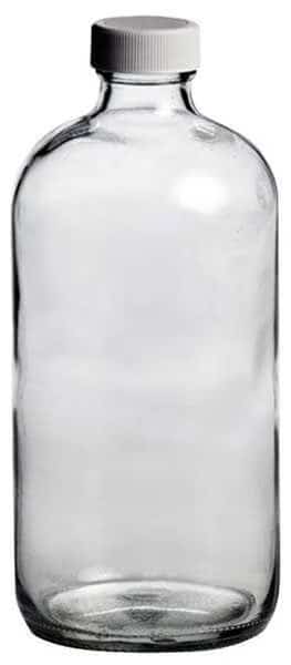 Glass Bottle, 16 oz., Clear, PK12
