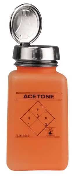 Bottle, One-Touch Pump, 6 oz, Orange