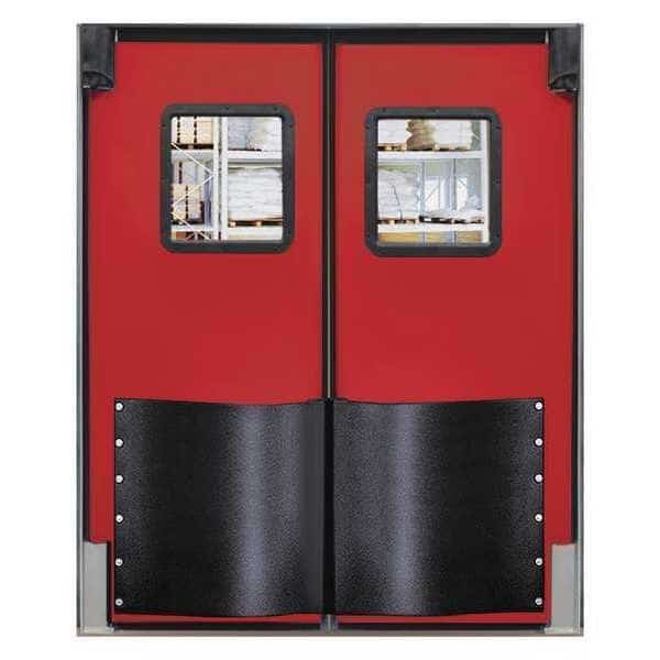 Swinging Dr, 8x7 ft, Red, Polyethylene, PR