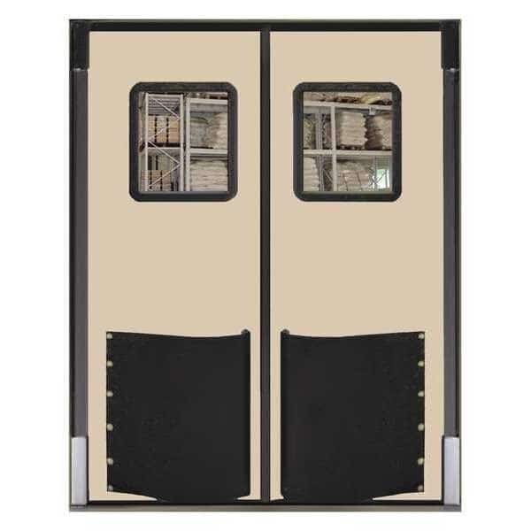 Swinging Dr, 7x5ft, Beige, Polyethylene, PR, CHASE, Mfr# 6084RD25BEI