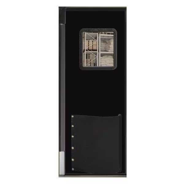 Swinging Door, 8 x 3ft, Black, Polyethylene