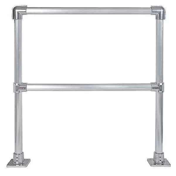 Handrail Section, 4 Ft, Aluminum Mil