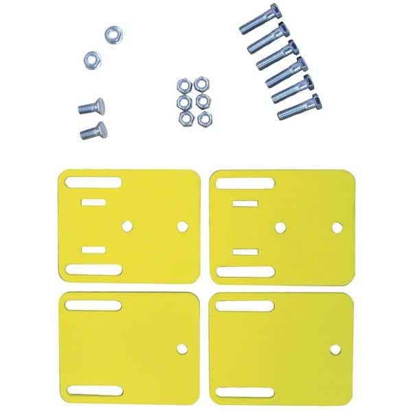 Mount Bracket, Pwdr Ct, Flatbar 4 in. W, Ps Industries, Mfr#: LSG-FB-2205 PCY