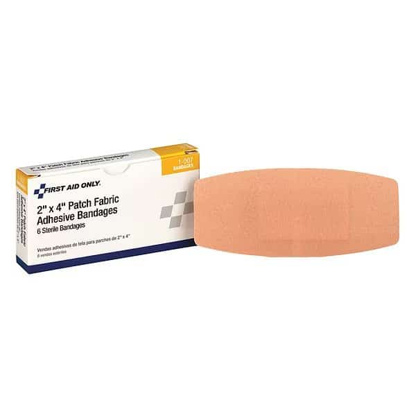 Bandage,Beige,Fabric,Box,4 In L,PK6, Mfr#: 1-007, FIRST AID ONLY