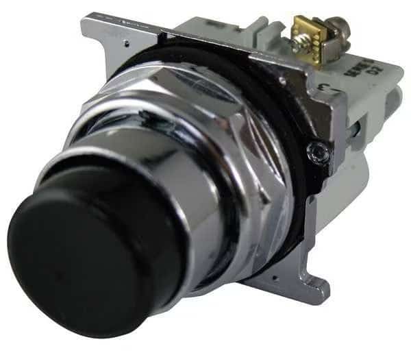 Non-Illuminated Push Button, 30mm, Black, EATON, Mfr# 10250T111-2