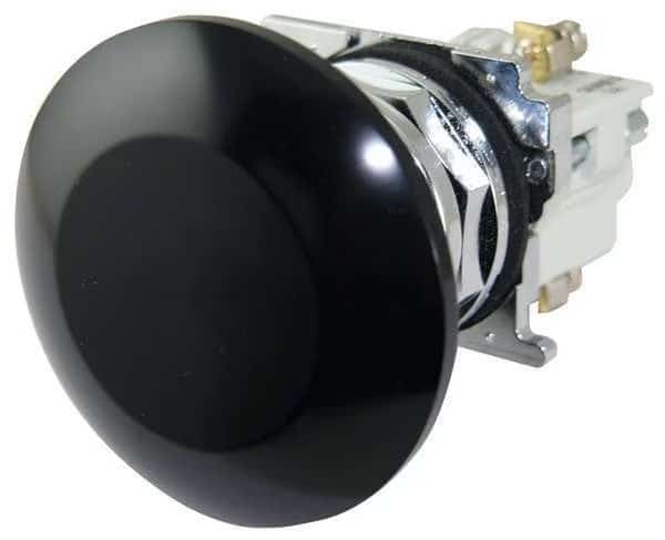 Non-Illuminated Push Button, 30mm, Black, EATON, Mfr# 10250T33B