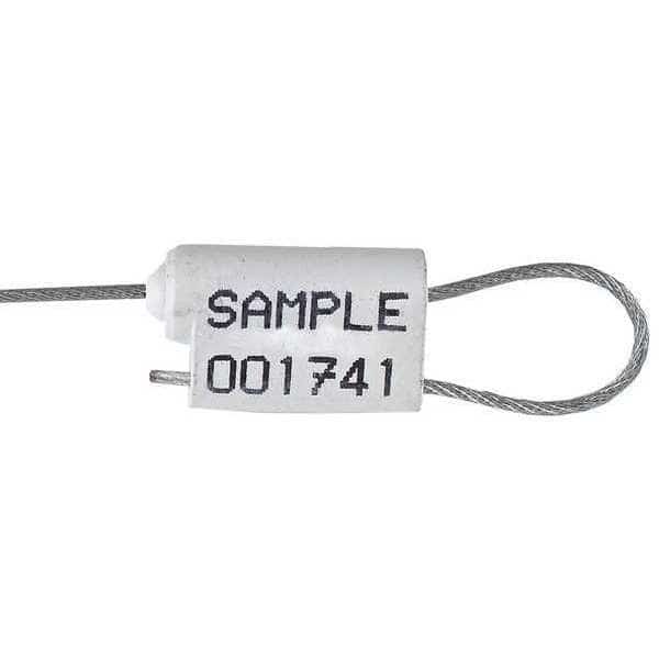 EZ Loc Zinc Cable Seal, 14"L, White, PK250, Tydenbrooks, Mfr#: 1061060