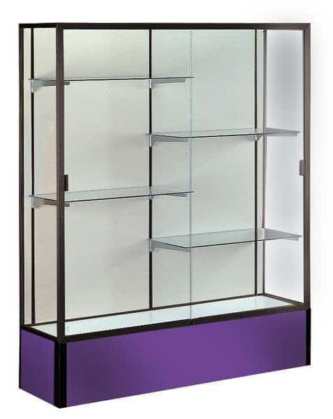 Display Case,72X48X16,Purple, Mfr#: 374PB-BZ-PE, WADDELL DISPLAY