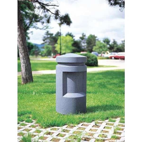 Bollard, Square, 18in.Lx18in.Wx36in.H, Wausau Tile, Mfr#: TF6056W22