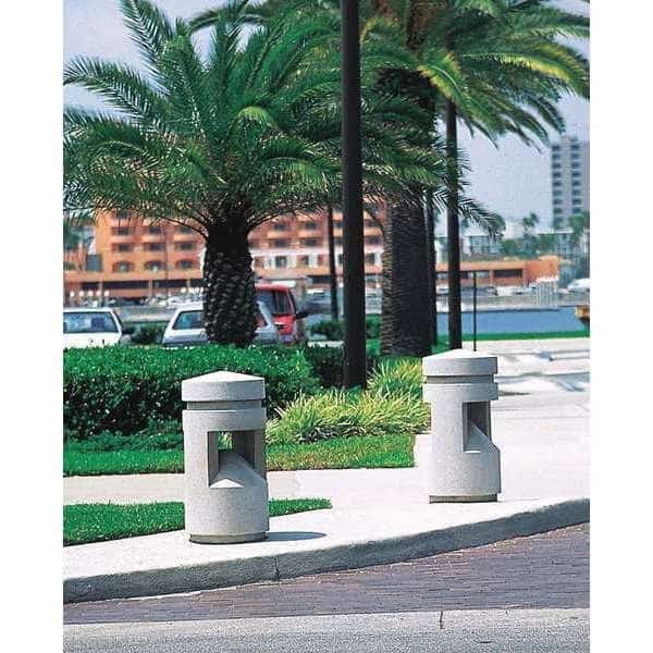 Bollard, Square, 18in.Lx18in.Wx58in.H