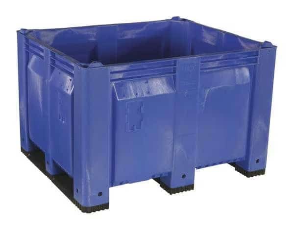 Blue Bulk Container, Plastic, 25.4 cu ft Volume Capacity, DECADE PRODUCTS, Mfr# M013000-100