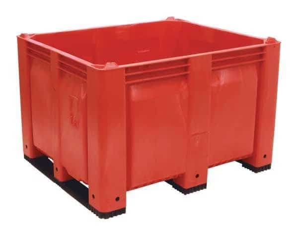 Bulk Container,Red,Solid,40 in, Mfr#: M40SRD3, DECADE PRODUCTS