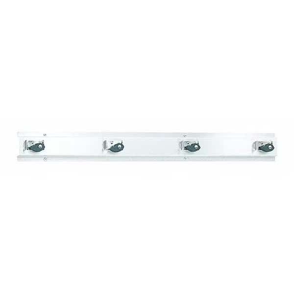 Mop & Broom Holder, Stainless Steel
